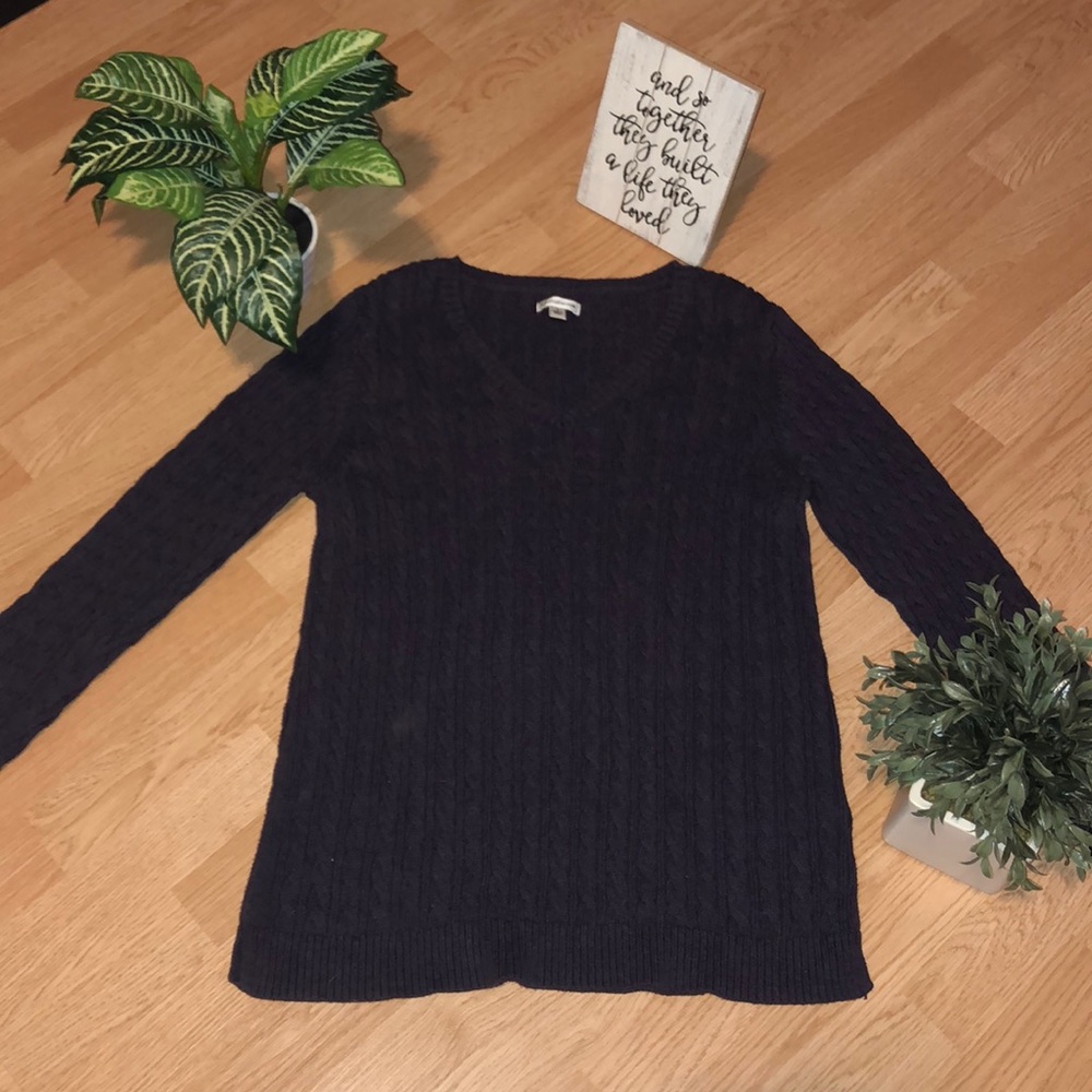 Woman Dark Purple Sweater